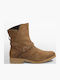 Suede Women's Ankle Boots Tabac Brown