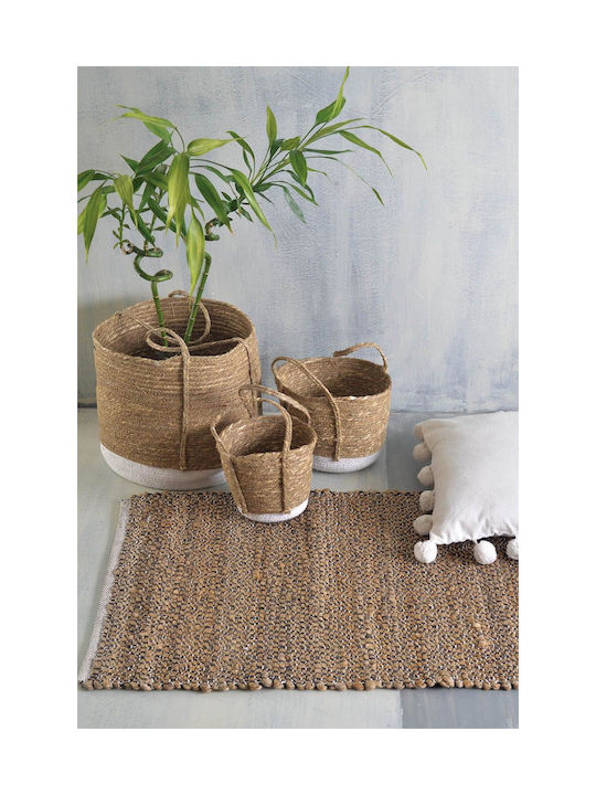 Rythmos Nedra Teppich Rechteckig Sommer aus Jute Natural