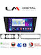 LM Digital Автомобилна Аудио Система (Блутут/USB/AUX/WiFi/GPS/Apple-Carplay/Android-Auto) с Тъчскрийн 9"
