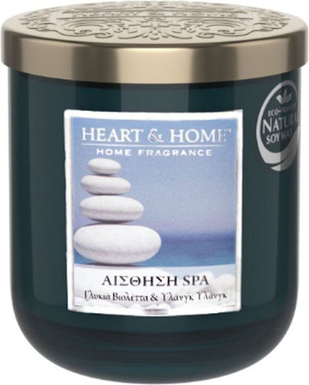 Heart & Home Lumânare Aromatică din Soia în Borcan cu Miros Senzație de Spa 115gr