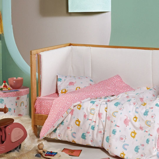 Kentia Duvet Crib Cotton Fanty White 100x140cm