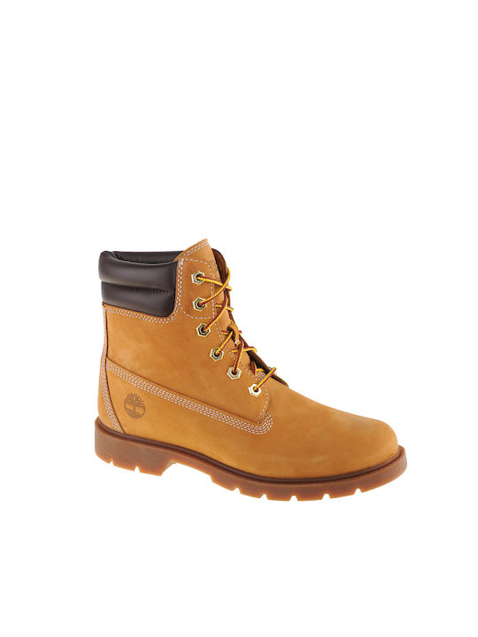Timberland Linden Woods 6in Δερμάτινα Γυναικεία Αρβυλάκια Κίτρινα