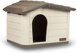 MP Bergamo Princess Dog House Plastic Outdoor Beige 60x50x42cm DH-0834090