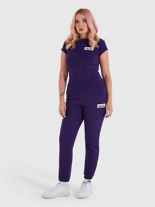 Mani Παντελόνι Φόρμας με Λάστιχο Fleece Μωβ