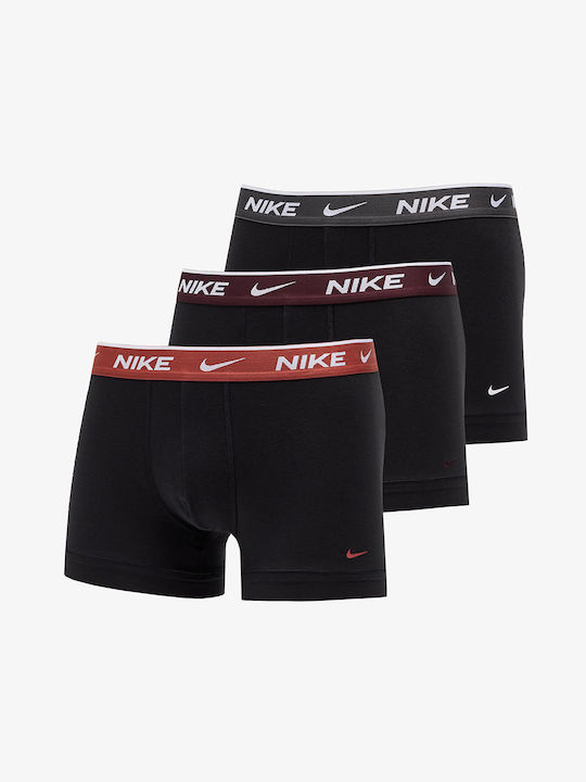 Nike Everyday Ανδρικά Μποξεράκια Μαύρα 3Pack