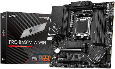 MSI Pro B650M-A WiFi Motherboard Micro ATX with AMD AM5 Socket