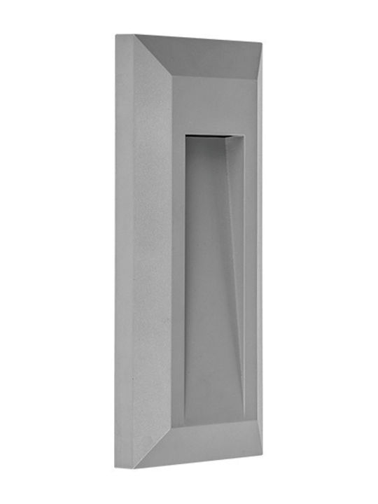 Elmark Wall-Mounted Outdoor Ceiling Light LED IP65 1W with Natural White Light 12x12εκ.