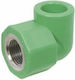 Interplast Pipe Elbow Fitting Polypropylene 1/2" Female Ø20mm 007-003-440