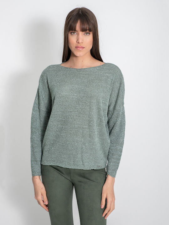 Aggel Women's Long Sleeve Sweater Mint