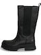 Leather Women's Boots with Rubber Ashton High Chelsea Black