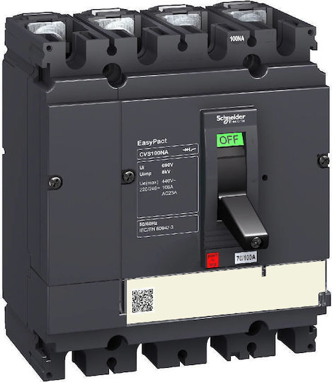 Schneider Electric Easypact CVS Αυτόματος Διακόπτης Ισχύος Βιομηχανικού Τύπου LV516426