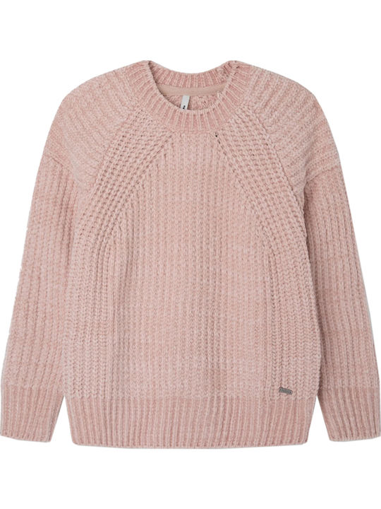 Pepe Jeans Kids' Sweater Long Sleeve Pink Xamira