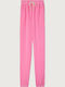 High Waist Sweatpants Jogger Rose Fluo Vintage