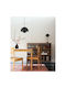 Viokef Tulip Metal Table Lamp for Socket E27 with Black Shade and Base