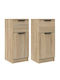 Wooden Bedside Tables 2pcs 30x30x70cm