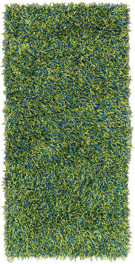 Koulis Carpets Zenia Lucrat manual Shaggy Blue / Cabbage