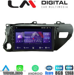 LM Digital Car-Audiosystem für Toyota Hilux Skoda Abholung 2017 (Bluetooth/USB/AUX/WiFi/GPS) mit Touchscreen 9"