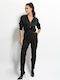 Dama Pantaloni Chino Negru