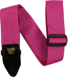 Ernie Ball Polypro Strap for Guitar Raspberry Raspberry