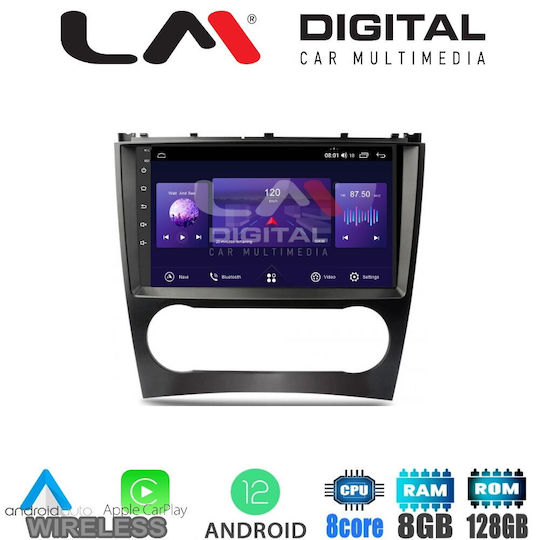 LM Digital Автомобилна Аудио Система (Блутут/USB/AUX/WiFi/GPS/Apple-Carplay/Android-Auto) с Тъчскрийн 9"