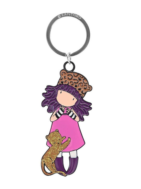 Santoro Μπρελόκ Gorjuss Wild Keyring Μεταλλικό ...