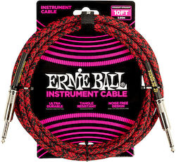 Ernie Ball Braided Instrument Cable 6.3mm male ...