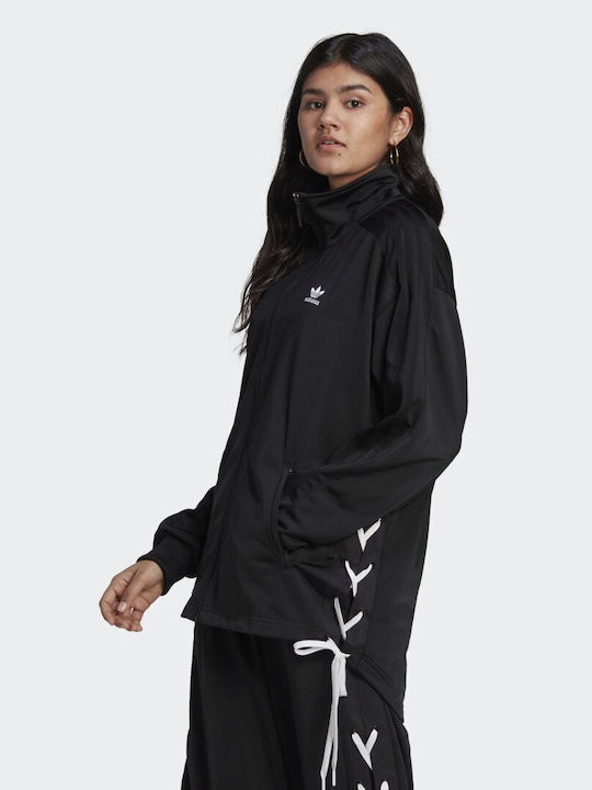 Adidas Always Original Γυναικείο Αθλητικό Μπουφάν Μαύρο