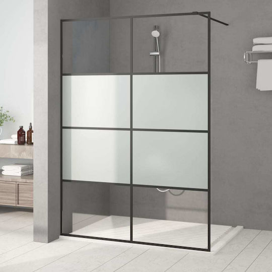 vidaXL Διαχωριστικό Ντουζιέρας 140x195cm Fabric Black vidaXL Διαχωριστικό Ντουζιέρας 140x195cm Fabric Black