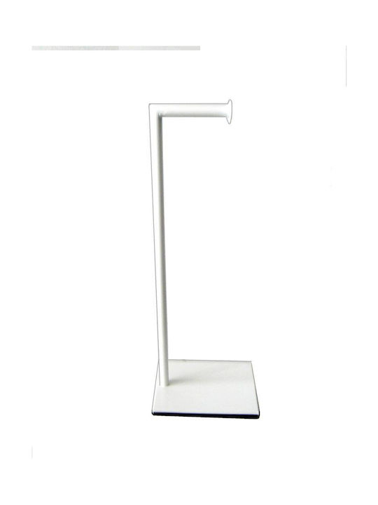 3-Vasi Metallic Paper Holder Floor White