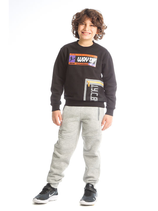 Joyce Kids Sweatpants Set Black 2pcs