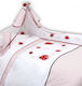 Palamaiki Set Für Krippe Little Star Ladybug Rot 6Stück