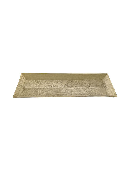 Iliadis Metallic Rectangular Decorative Tray 40x16.5cm