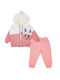 Nek Kids Wear Kids Sweatpants Set Pink 3pcs