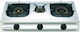 Gasmaster 3B-03SRBP Countertop Burner Flüssiggas Triple Gray