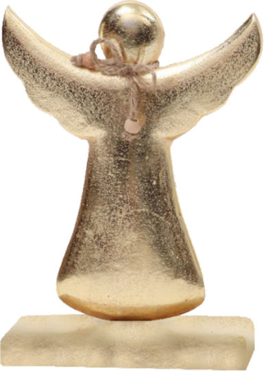 InTheBox Weihnachtliche Holz Figur Cherub Gold Höhe 22cm Mistle