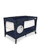 Asalvo Smooth Laufstall 2 Ebenen mit Matratze Marineblau 65x125cm