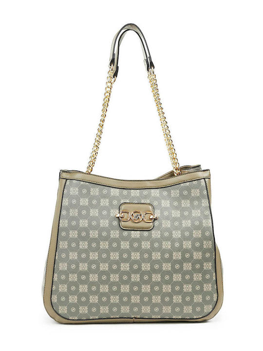 Verde Damen Tasche Schulter Khaki