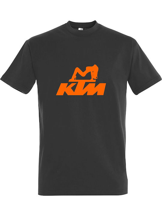 T-shirt Unisex " KTM Bike Lover " , Dark Grey