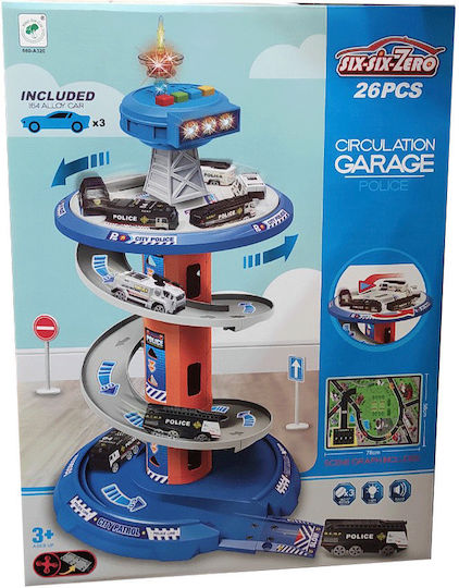 Zita Toys Garaj Circulație De Poliție Pentru 3+ Ani
