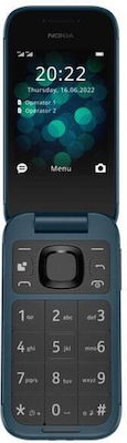 Nokia 2660 Flip Dual SIM (48MB/128MB) Κινητό με Κουμπιά Μπλε