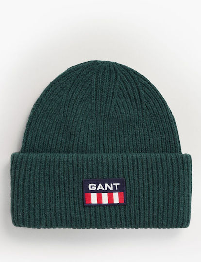 Beanie Männer Beanie mit Rippstrick in Grün Farbe