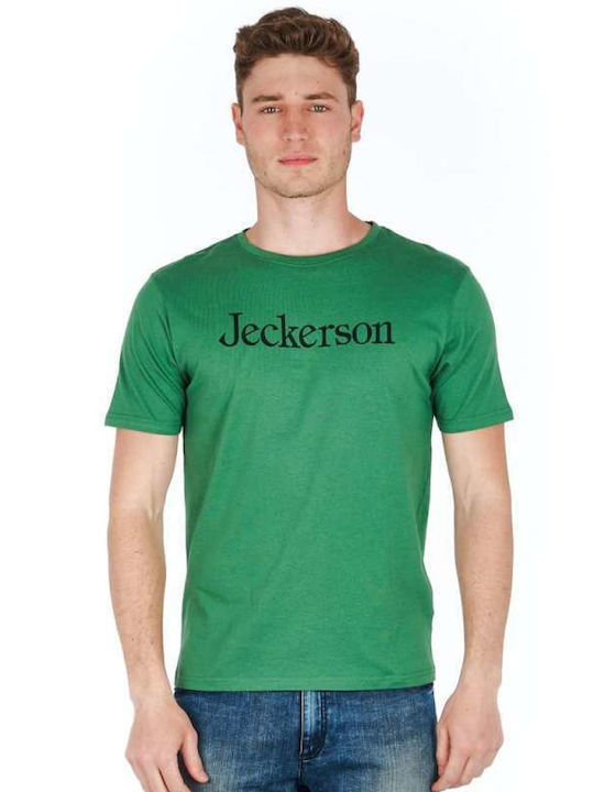 Jeckerson Ανδρικό T-shirt Πράσινο με Λογότυπο