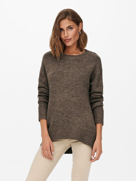 Only Women's Long Sleeve Sweater Brown