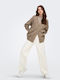 Only Women's Knitted Cardigan with Buttons Mocha Mer Brown