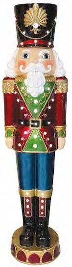 JK Home Decoration Weihnachts-Nussknacker Mehrfarbig Höhe 193cm.