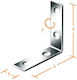 Ergo Connection Angle for Pergola Galvanized 12pcs