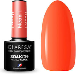 Claresa Soakoff Uv Led Color Gel Semi-Permanent Gel Nail Polish Neon 1 5ml