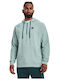 Under Armour Rival Herren Sweatshirt mit Kapuze und Taschen Türkis