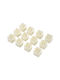 GloboStar Διακοσμητικό Φωτιστικό Candle LED Θερμό Λευκό 2700K Κερί 12τμχ
