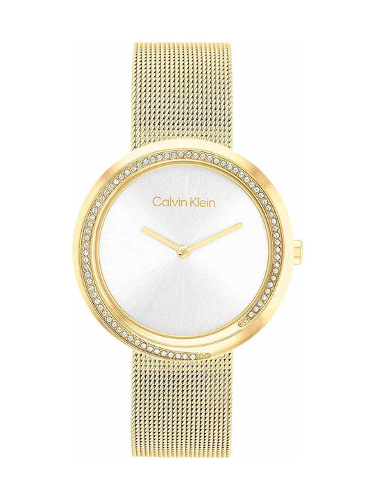 Calvin Klein Uhr mit Gold Metallarmband